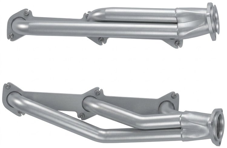 FH2-SEC Shorty Header Set, 1935-1940 Cars/Trucks w/Ford Flathead V8 [Silver Ceramic Coating]