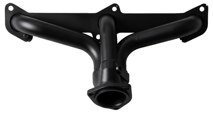 FH3-BEC Shorty Header Set, 1951-1953 Cars/Trucks w/Ford Flathead V8 [Black Satin Ceramic Coating]