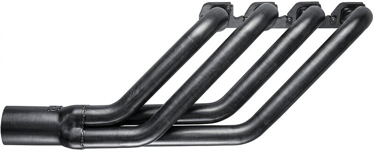 FR427-P Swept-Back Roadster Header, Ford T-Bucket w/Ford 332-428 FE, 26 in. Turnout Length [Raw/Unfinished]