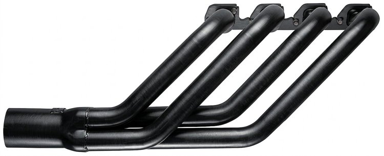 FR42736-P Swept-Back Roadster Header, Ford T-Bucket w/Ford 332-428 FE, 36 in. Turnout Length [Raw/Unfinished]