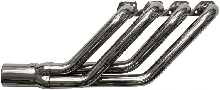 FR42736-SEC Swept-Back Roadster Header, Ford T-Bucket w/Ford 332-428 FE, 36 in. Turnout Length [Silver Ceramic Coating]