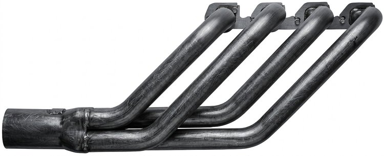 FR42748-P Swept-Back Roadster Header, Ford T-Bucket w/Ford 332-428 FE, 48 in. Turnout Length [Raw/Unfinished]