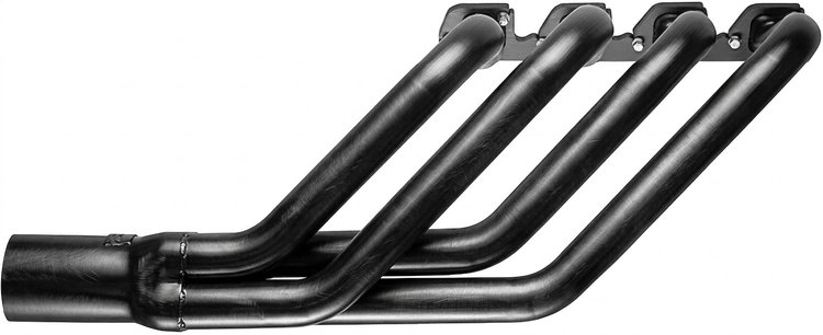 FR427CJ48-P Swept-Back Roadster Header, Ford T-Bucket w/Ford 332-428 FE & Cobra Jet/GT Heads, 48 in. Turnout [Raw/Unfinished]