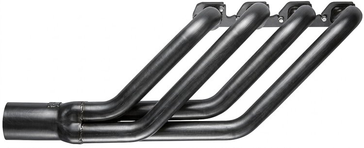 FR46036-P Swept-Back Roadster Header, Ford T-Bucket w/Big Block Ford 429-460ci, 36 in. Turnout Length [Raw/Unfinished]