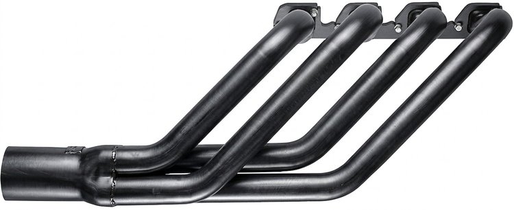 FR460CJ48-P Swept-Back Roadster Header, Ford T-Bucket w/BBF 429-460ci & Cobra Jet/GT Heads, 48 in. Turnout [Raw/Unfinished]