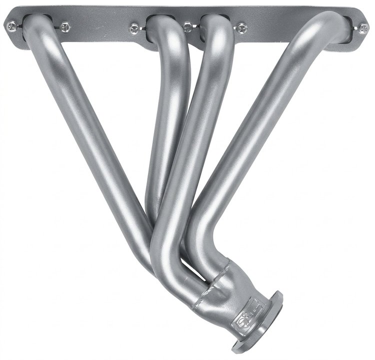 FT2-SEC Shorty Header Set, 1948-1964 Ford Truck w/Ford 239-312 Y-Block [Silver Ceramic Coating]