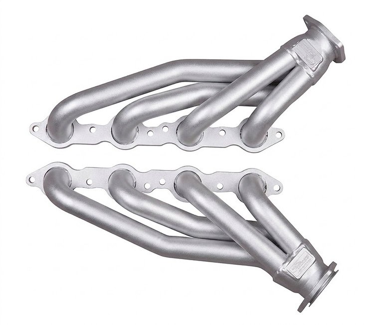 LS10-SEC Shorty Header Set, GM LS Engines [Silver Ceramic Coating]
