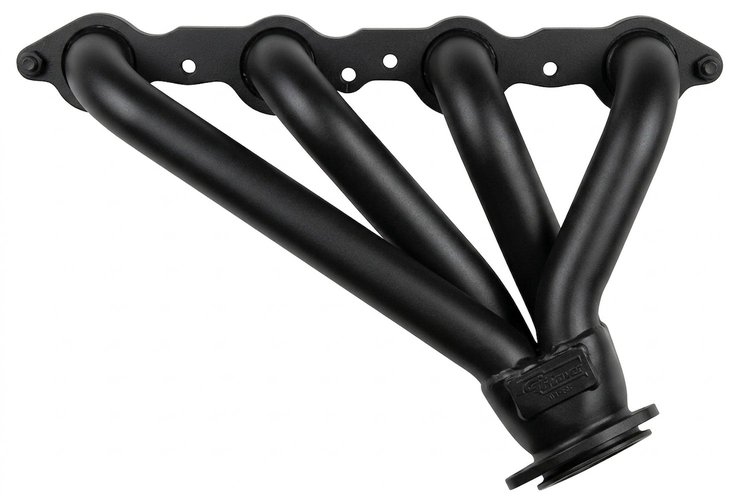 LS158-BEC Shorty Header Set, GM LS Engines [Black Satin Ceramic Coating]