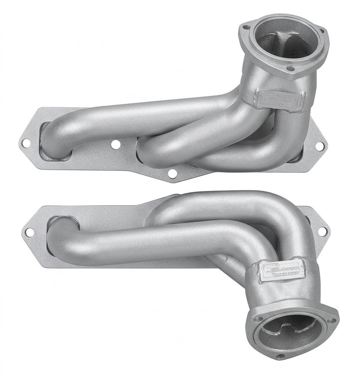 O351-SEC Shorty Header Set, GM A-Body w/Oldsmobile 350ci [Silver Ceramic Coating]