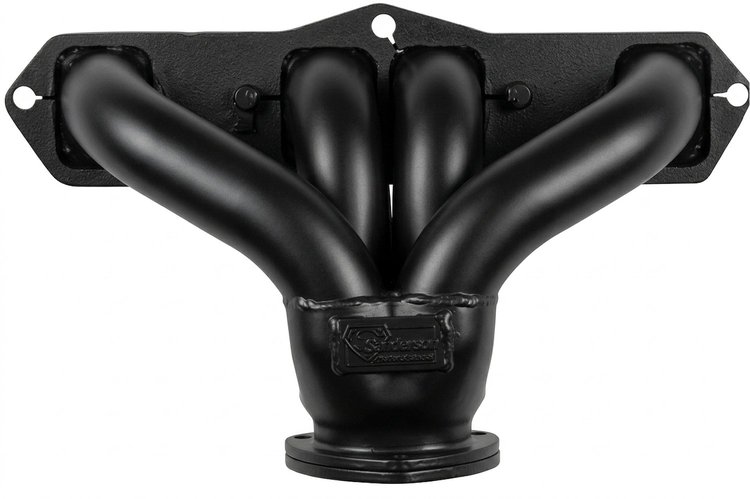 O455-BEC Shorty Header Set, Oldsmobile 350/455ci [Black Satin Ceramic Coating]