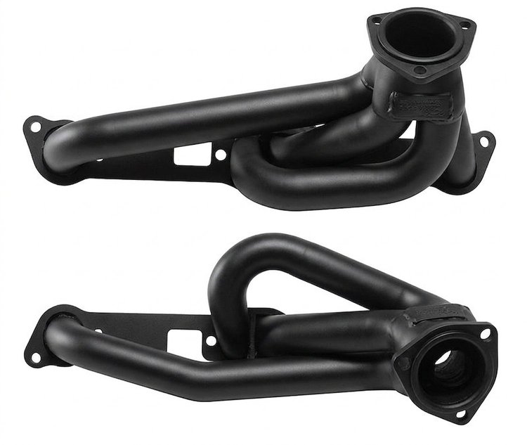 PF1-BEC Shorty Header Set, 1967-1969 Pontiac Firebird w/Pontiac 389-400ci [Black Satin Ceramic Coating]