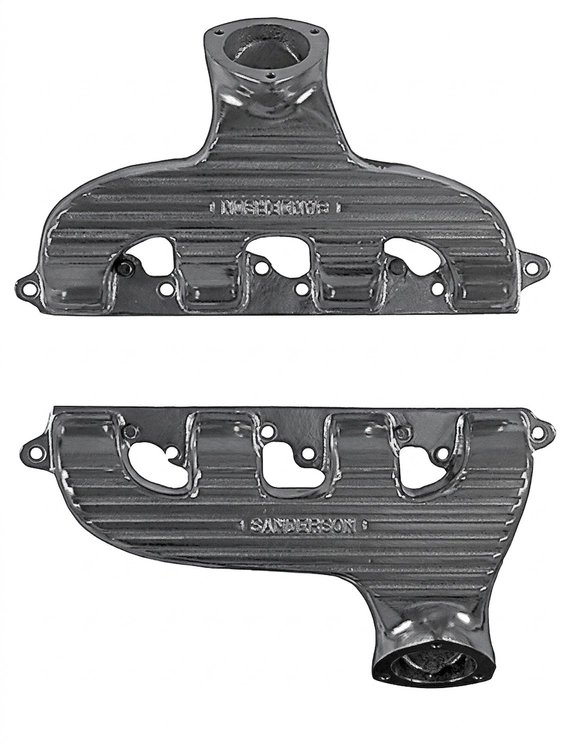 QP2000-P Cast-Series Header Set, Big Block Chevy [Raw/Unfinished]