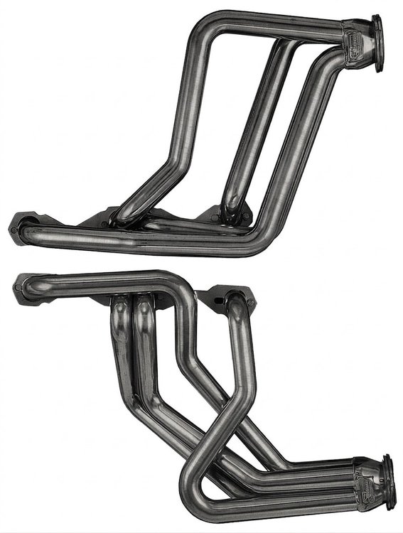 C12DPAC-134-P Full-Headers, SBC, GM A-Body, 70-74 Chevy Camaro, w/Factory A/C, D-Port Flange, 1 3/4 in. Primary [Raw/Unfinished]