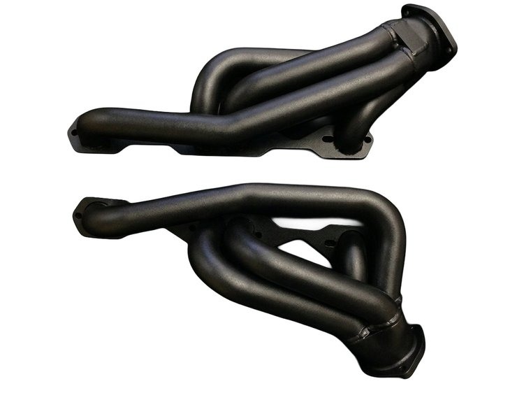 CS11DP-134-BEC Shorty Header Set, 1982-Up Chevy S-10/Blazer w/Small Block Chevy [Black Satin Ceramic Coating]