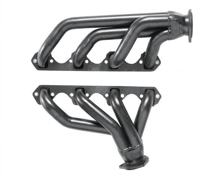 FF6-302-AOD-P Shorty Header Set, Small Block Ford 221-302ci, AOD Transmission [Raw/Unfinished]