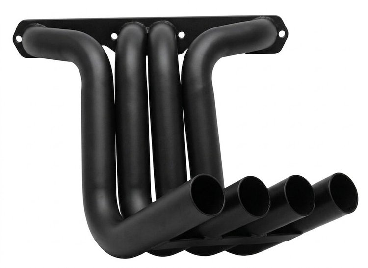 ZoomieSBC-BEC Shorty Header Set, Small Block Chevy [Black Satin Ceramic Coating]