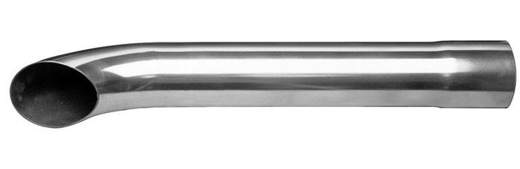 TO26-BEC Side Pipe Turnouts, 26 in. Length [Black Satin Ceramic Coating]