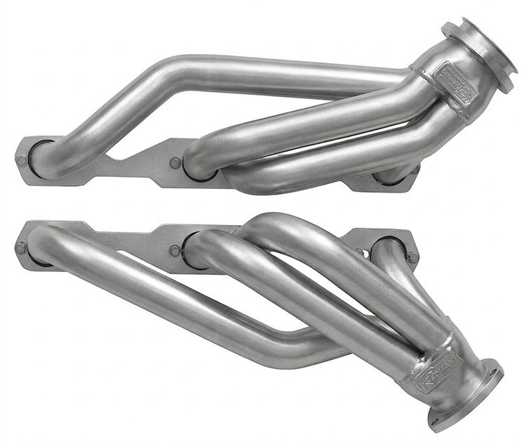 US56-SEC Shorty Header Set, 1955-1957 Chevy Cars w/Small Block Chevy [Silver Ceramic Coating]