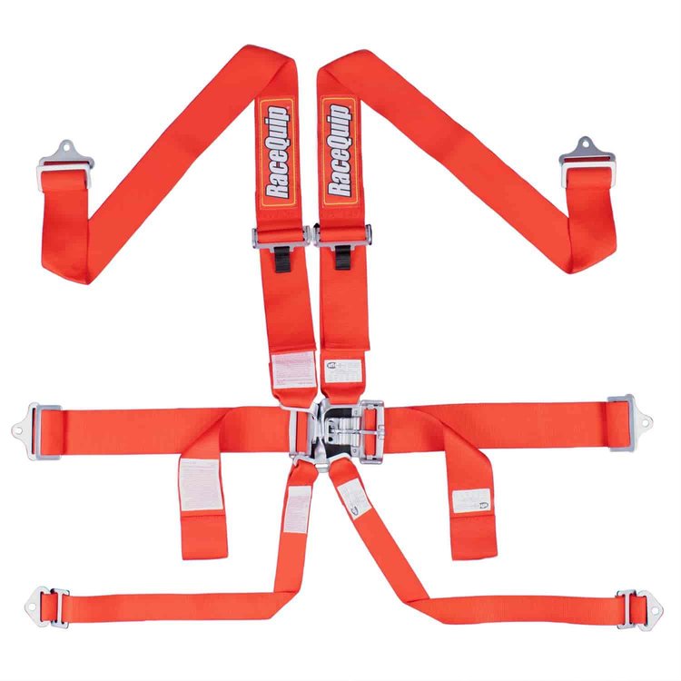 L&L 6PT HARNESS RED