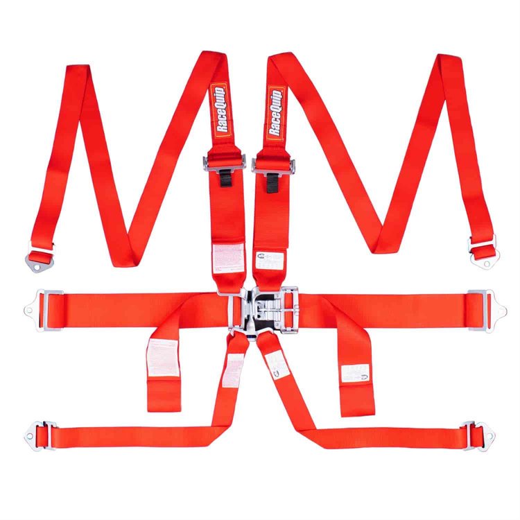 L&L 6PT HARNESS RED