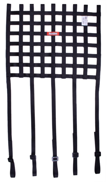 Ribbon Style Race Car Window Net [SFI 27.1 Rated, 15 in. H x 18 in. W]