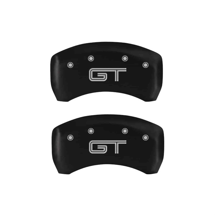 2012 FORD MUSTANG BOSS 302 - REAR SET 2 CALIPER COVERS MUSTANG/GT S197 LOGOTYPE MATTE BLACK POWDER C
