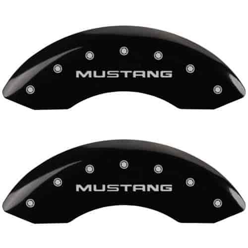 2003 FORD MUSTANG MACH I - SET OF 4 CALIPER COVERS MUSTANG/GT SN95 LOGOTYPE BLACK POWDER COAT FINISH