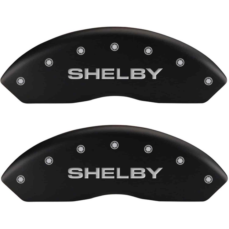 Shelby/Tiffany Snake Matte Black Powder Coat Finish Silver Characters.