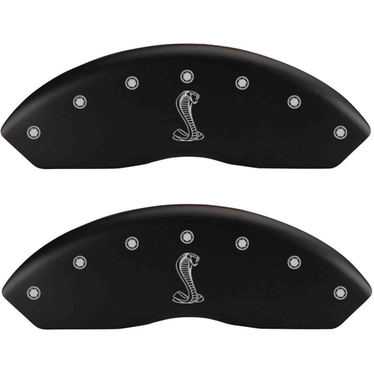 Tiffany Snake Logo Matte Black Powder Coat Finish Silver Characters.