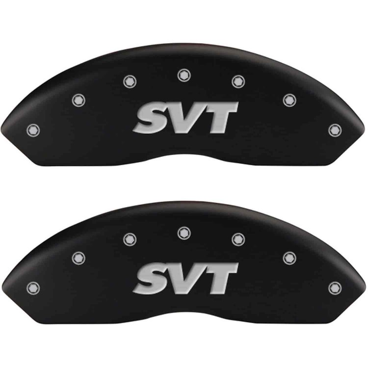 SVT/SVT Matte Black Powder Coat Finish Silver Characters.