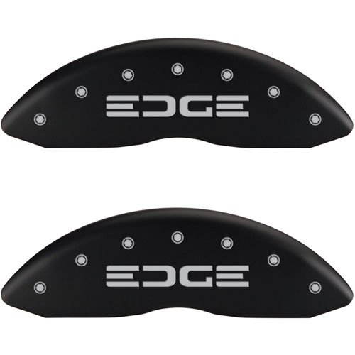 2008 FORD EDGE LIMITED - SET OF 4 CALIPER COVERS EDGE/EDGE MATTE BLACK POWDER COAT FINISH SILVER CHARACTERS. 17 WHEEL MIN