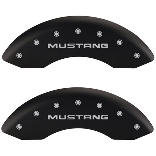 1999 FORD MUSTANG BASE - SET OF 4 CALIPER COVERS MUSTANG/GT SN95 LOGOTYPE MATTE BLACK POWDER COAT FI