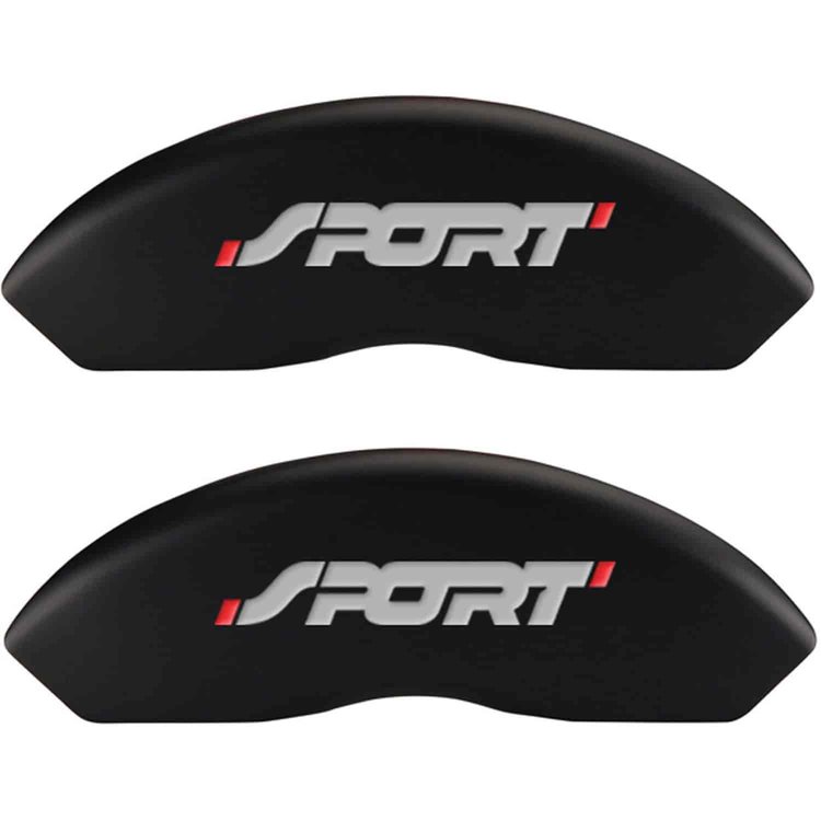 SPORT/SPORT No Bolts Matte Black Powder Coat Finish Silver Characters.