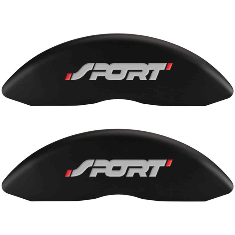 SPORT/SPORT No Bolts Matte Black Powder Coat Finish Silver Characters.