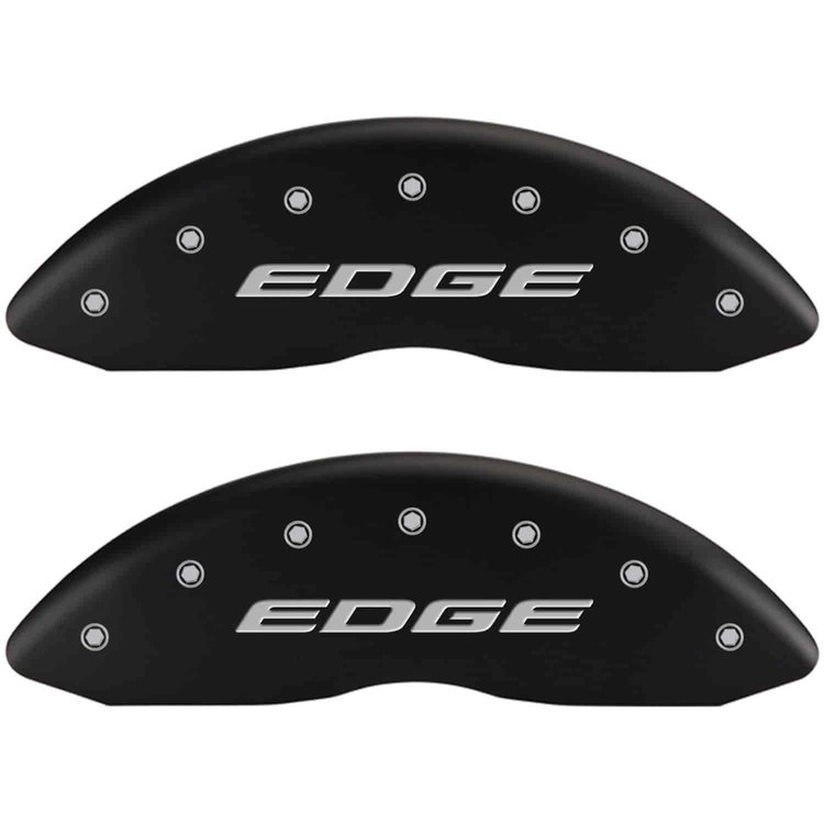 Edge/Edge 2015 Matte Black Powder Coat Finish Silver Characters.
