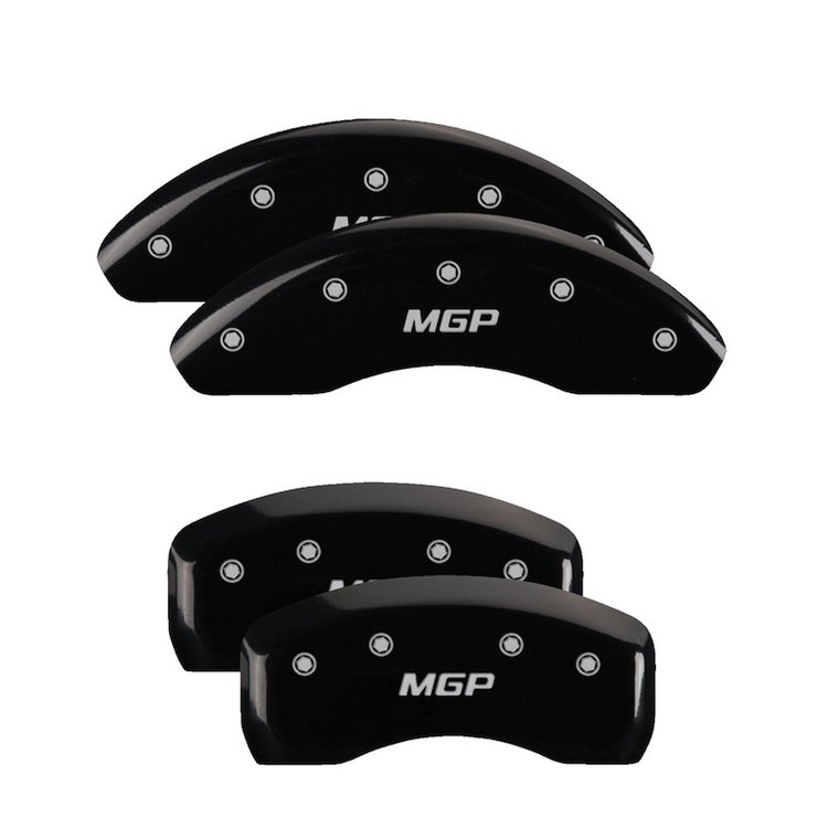Front and Rear Disk Brake Caliper Covers for Ford Escape, Black