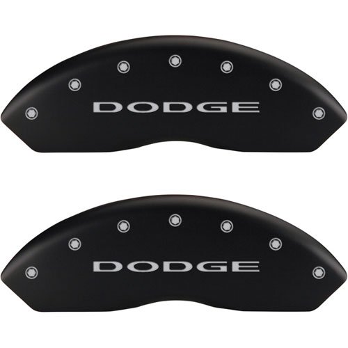 2010 DODGE CALIBER EXPRESS - FRONT SET 2 CALIPER COVERS DODGE / DODGE W/OUT STRIPES MATTE BLACK POWD
