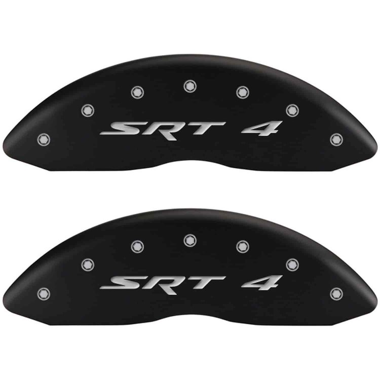SRT4/SRT4 Matte Black Powder Coat Finish Silver Characters.