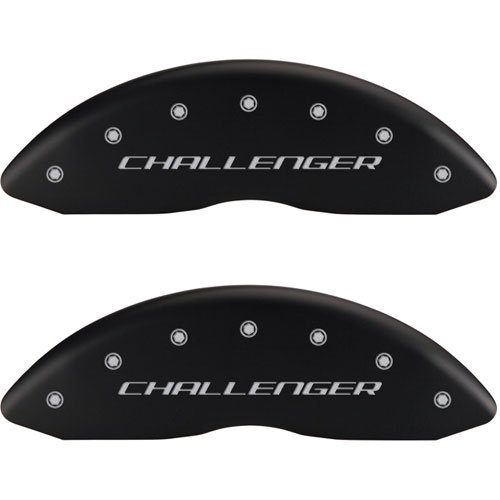 2009 DODGE CHALLENGER SE - SET OF 4 CALIPER COVERS CHALLENGER BLOCK / R/T VINTAGE MATTE BLACK POWDER