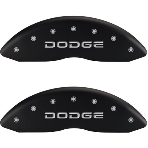 2006 DODGE RAM 1500 LARAMIE - SET OF 4 CALIPER COVERS BROKEN DODGE/BROKEN DODGE MATTE BLACK POWDER C
