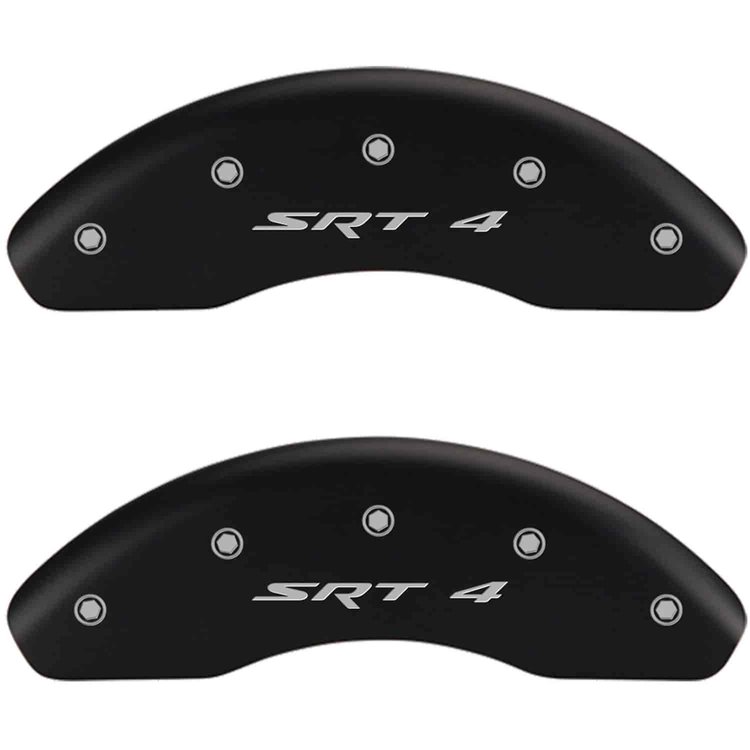 SRT4/SRT4 Matte Black Powder Coat Finish Silver Characters.