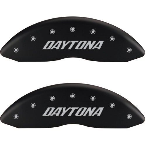 2011 DODGE CHALLENGER R/T - SET OF 4 CALIPER COVERS DAYTONA/DAYTONA MATTE BLACK POWDER COAT FINISH S