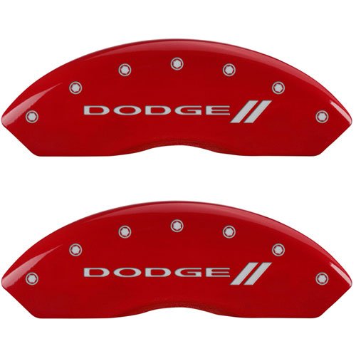 2011 DODGE DURANGO CITADEL - SET OF 4 CALIPER COVERS DODGE LL /DODGE LL RED POWDER COAT FINISH SILVER CHARACTERS. 17 WHEEL MIN