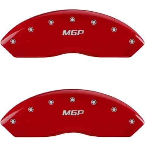 1991 DODGE STEALTH BASE - SET OF 4 CALIPER COVERS MGP/MGP ENGRAVING RED POWDER COAT FINISH SILVER CHARACTERS. 17 WHEEL MIN