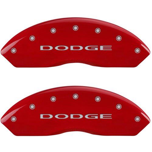 2011 DODGE DURANGO R/T - SET OF 4 CALIPER COVERS DODGE / DODGE W/OUT STRIPES RED POWDER COAT FINISH