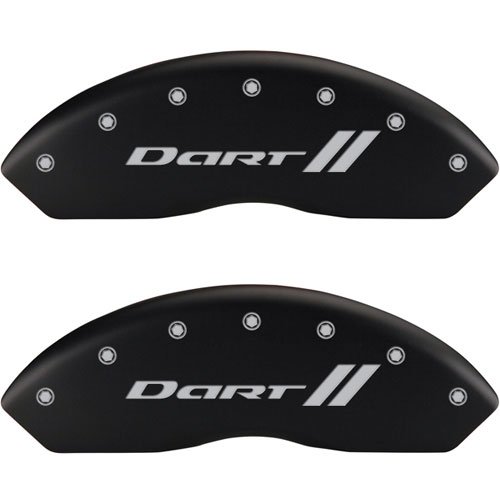 2013 DODGE DART LIMITED - SET OF 4 CALIPER COVERS DART LL /DART LL 2013 MATTE BLACK POWDER COAT FINI