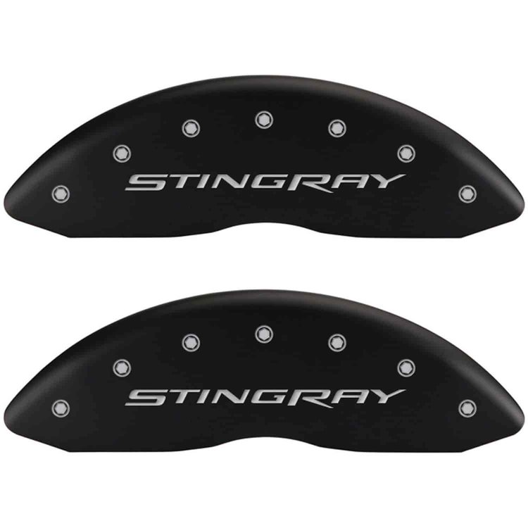 Stingray/Stingray Matte Black Powder Coat Finish Silver Characters.
