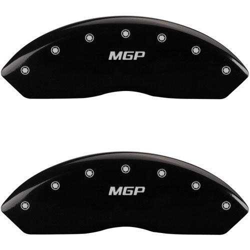 1984 CHEVROLET CORVETTE BASE - SET OF 4 CALIPER COVERS MGP/MGP ENGRAVING BLACK POWDER COAT FINISH SI
