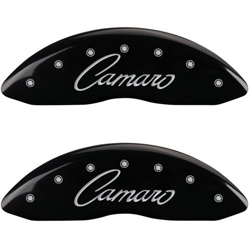 1978 CHEVROLET CAMARO BASE - FRONT SET 2 CALIPER COVERS CAMARO/CAMARO CLASSIC CURSIVE BLACK POWDER C