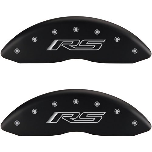 2010 CHEVROLET CAMARO LS - SET OF 4 CALIPER COVERS RS / RS GEN 5 CAMARO MATTE BLACK POWDER COAT FINI